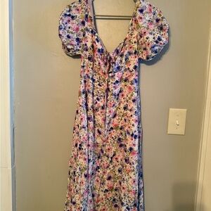 ASTR floral midi dress